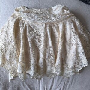 Windsor Cream Lace Skater Skirt